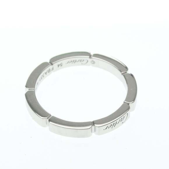 Cartier 18K White Gold Love Ring Small Model 1 Diamond Band CARTIER 18k Silver Ring